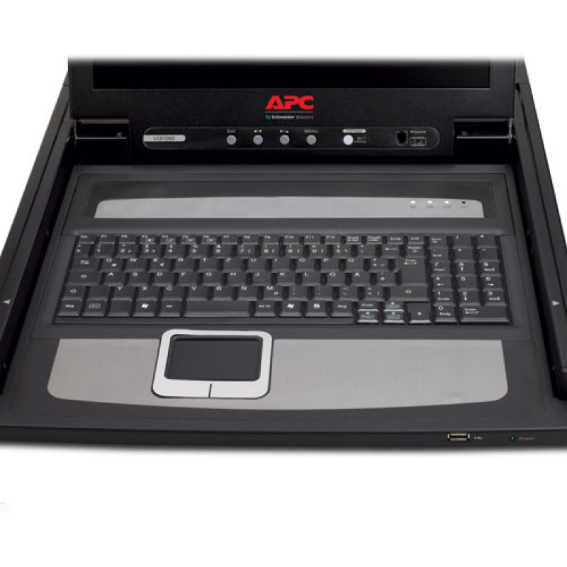 APC AP5717 rack console 43.2 cm (17") Black
