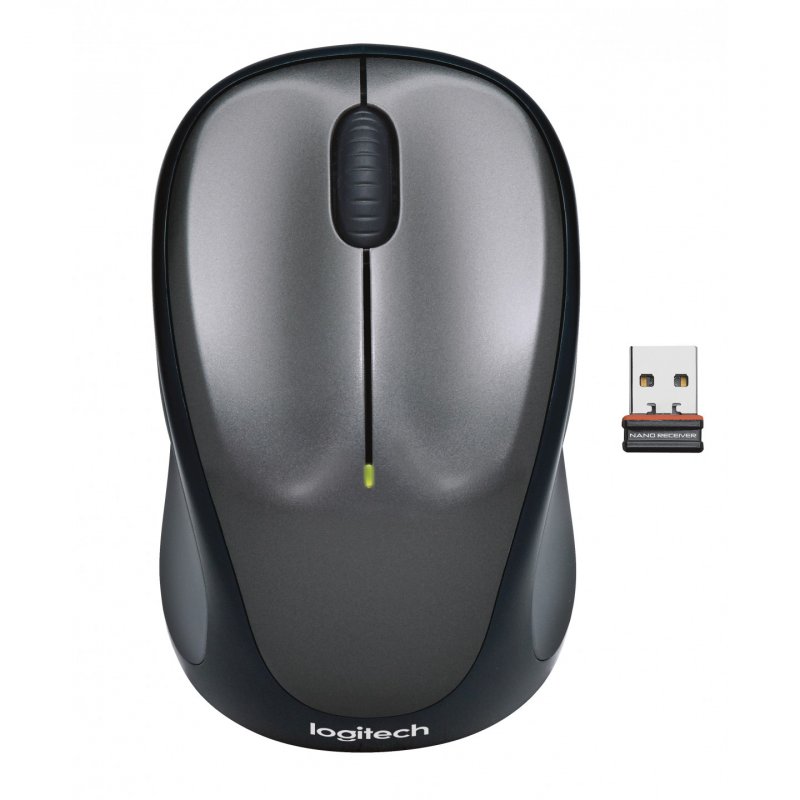Logitech M235 - Maus - 2.4 GHz - Grau