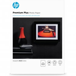 HP Papier photo Premium Plus, finition satinée, 300 g/m2, A4 (210 x 297 mm), 20 feuilles