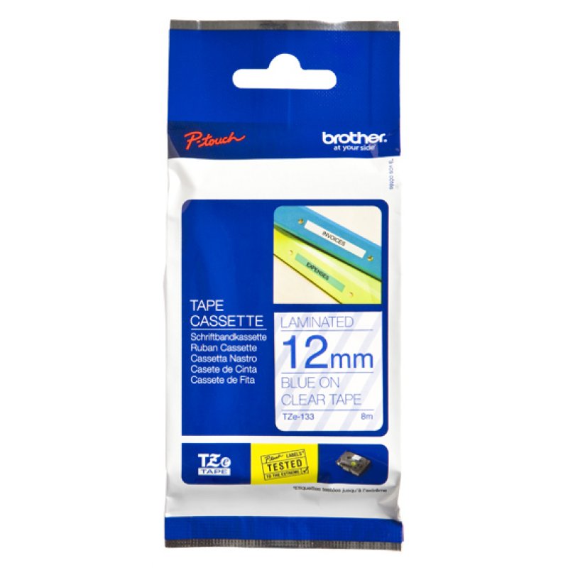 Brother compatible TZe133 - laminiertes Band - 1 Rolle(n) - Rolle (1,2 cm x 8 m)