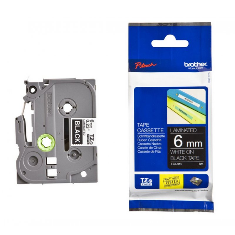 Brother compatible TZe315 - laminiertes Band - 1 Rolle(n) - Rolle (0,6 cm x 8 m)