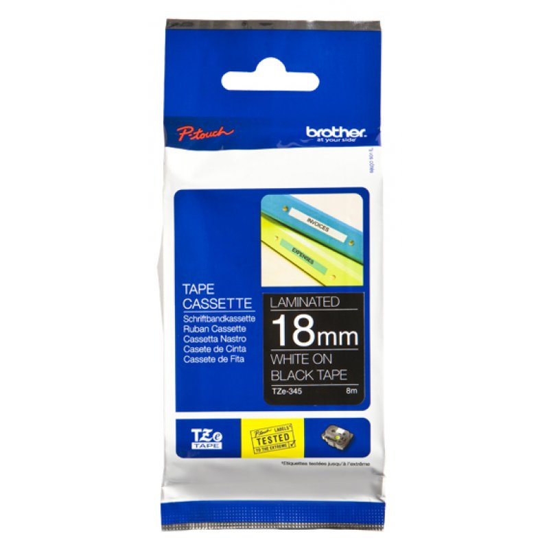 Brother compatible TZe345 - laminiertes Band - 1 Rolle(n) - Rolle (1,8 cm x 8 m)