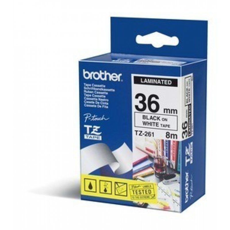 Brother compatible TZe261 - laminiertes Band - 1 Rolle(n) - Rolle (3,6 cm x 8 m)