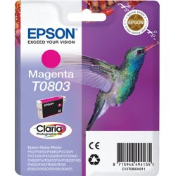 Epson Hummingbird Singlepack Magenta T0803 Claria Photographic Ink