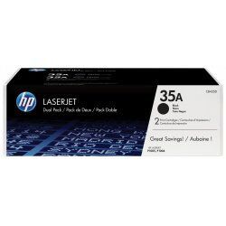 HP 35A 2-pack Black Original LaserJet Toner Cartridges