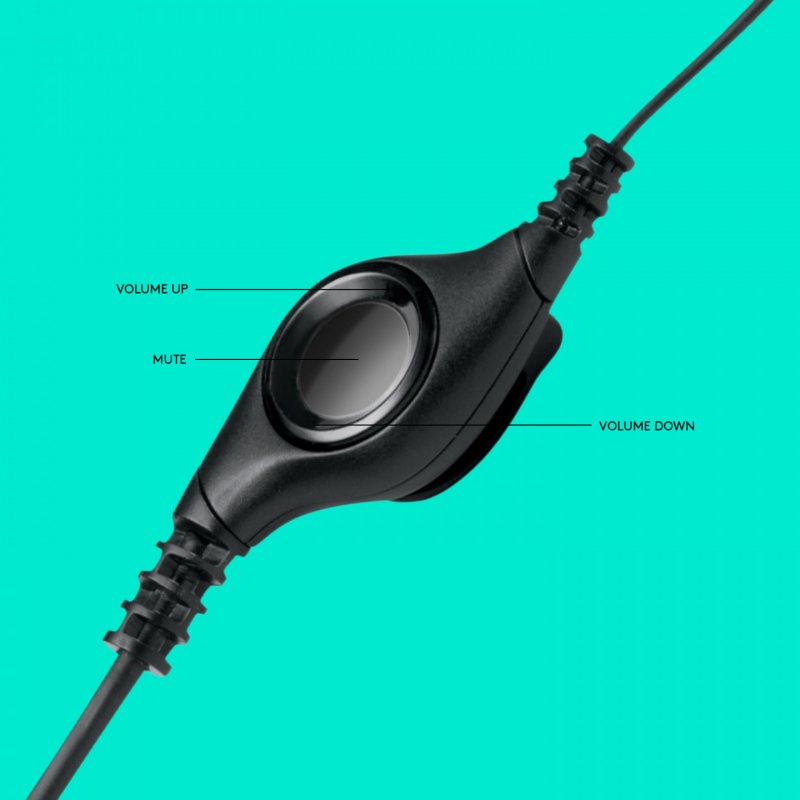 Logitech H390 USB Computer Headset Son numérique amélioré et commandes intégrées