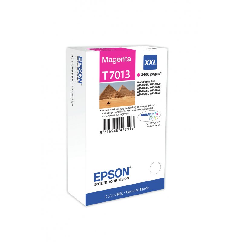 Epson compatible T7013 - Größe XXL - Magenta - Original - Tintenpatrone