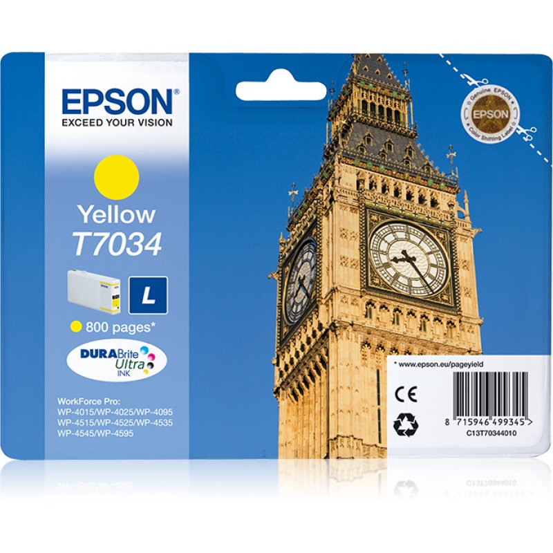 EPSON Cartouche Encre T7034 - Jaune L