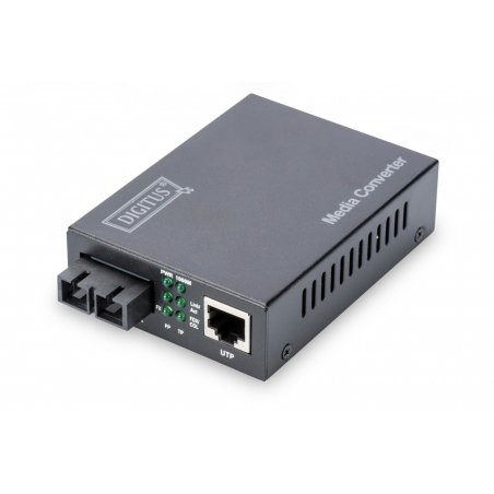 DIGITUS Convertisseur de média Gigabit Ethernet, SC/RJ45,