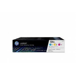 HP 126A 3-pack Cyan/Magenta/Yellow Original LaserJet Toner Cartridges