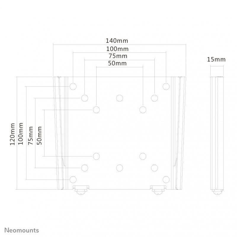 Neomounts by Newstar tv/monitor wall mount