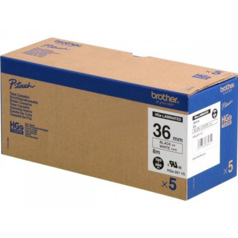 Brother HGe-261V5 label-making tape