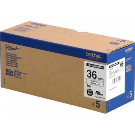 Brother HGe-261V5 label-making tape