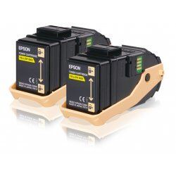 Epson Double Pack Toner Cartridge Yellow 7.5kx2