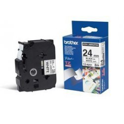 BROTHER RUBAN 24mm Noir/Blanc