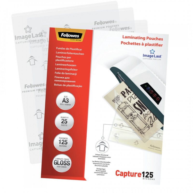 FELLOWES IL POCHETTES A3 125 MICRONS X