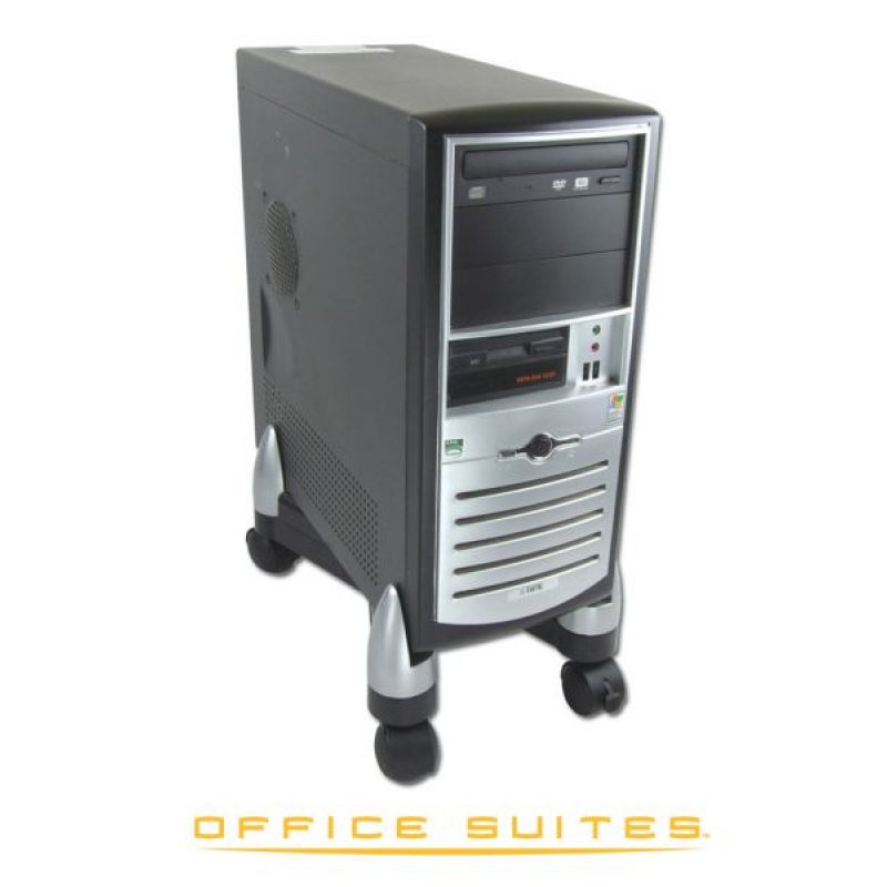 Fellowes compatible support unité centrale Office Suites, noir/argent