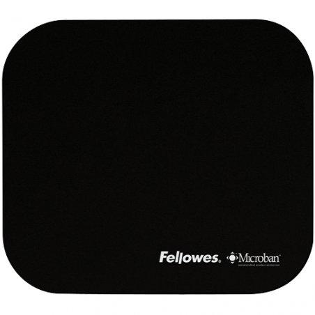 Fellowes compatible Tapis de souris Microban, en néoprène, noir