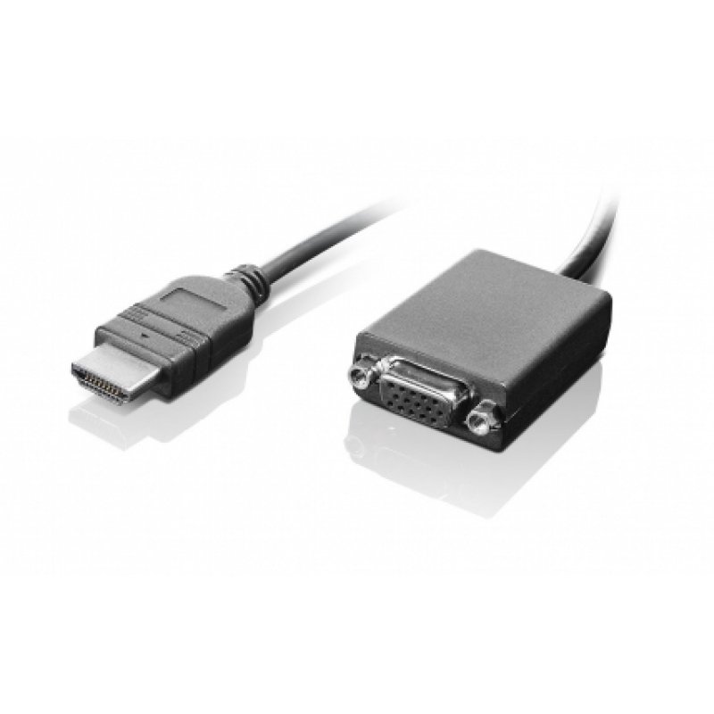 Lenovo HDMI / VGA 0,20 m Noir