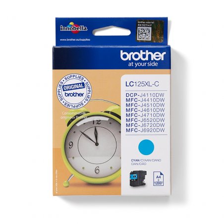 Brother compatible LC125XLC - Sehr hohe Ergiebigkeit - Cyan - Original - Tintenpatrone