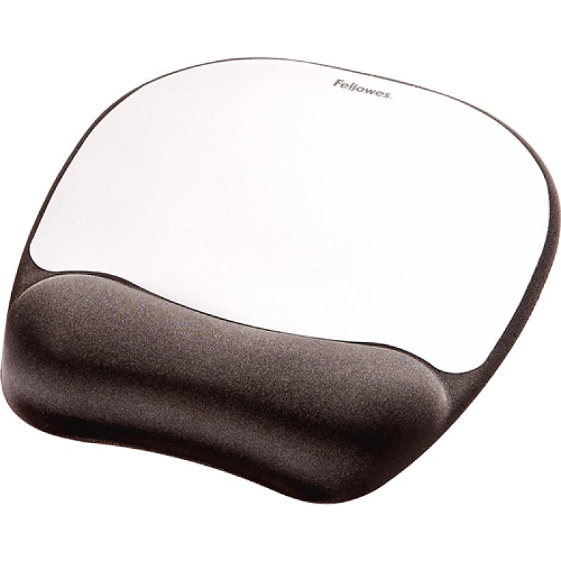 Fellowes 9175801 mouse pad Black, Silver