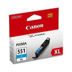 Canon CLI-551XL C w/sec ink cartridge 1 pc(s) Original High (XL) Yield Photo cyan