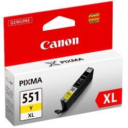 Canon CLI-551XL Y w/sec cartouche d'encre 1 pièce(s) Original Rendement élevé (XL) Jaune