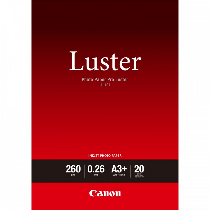 Canon LU-101 Luster Photo Paper Pro A3 Plus - 20 Sheets