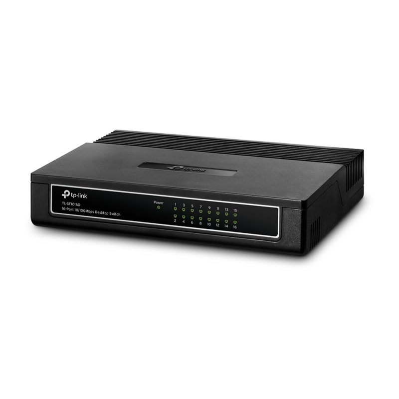 TP-Link compatible TL-SF1016D 16-Port 10/100Mbps Desktop Switch - Switch - 16 Anschlüsse