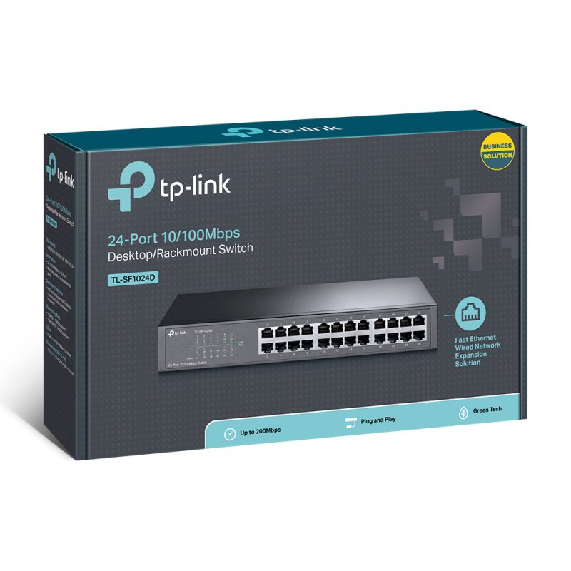 TP-LINK 24port 10/100M Switch Steel case