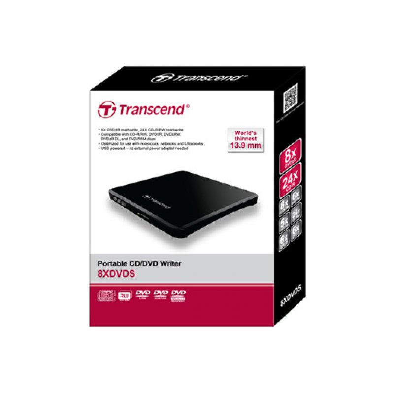 Transcend Portable DVD Writer Black