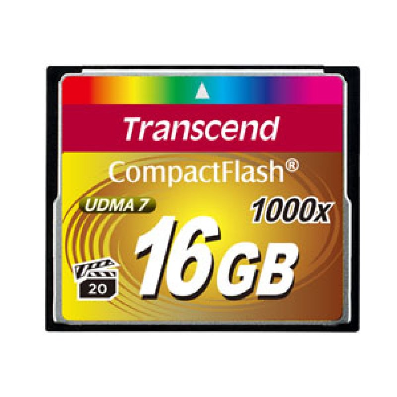 TRANSCEND 16GB CompactFlash Card 1000x