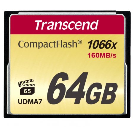 Transcend CompactFlash Card 1000x 64GB 64 Go MLC