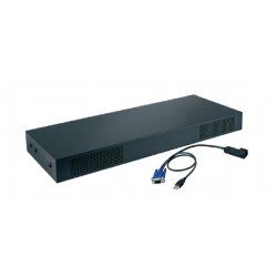 Lenovo 1754A1X commutateur écran, clavier et souris Grille de montage Noir