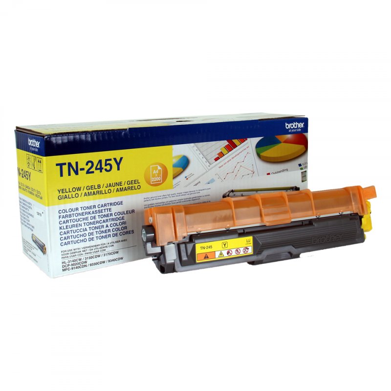 Toner Jaune Brother compatible TN-245Y - 2200 pages