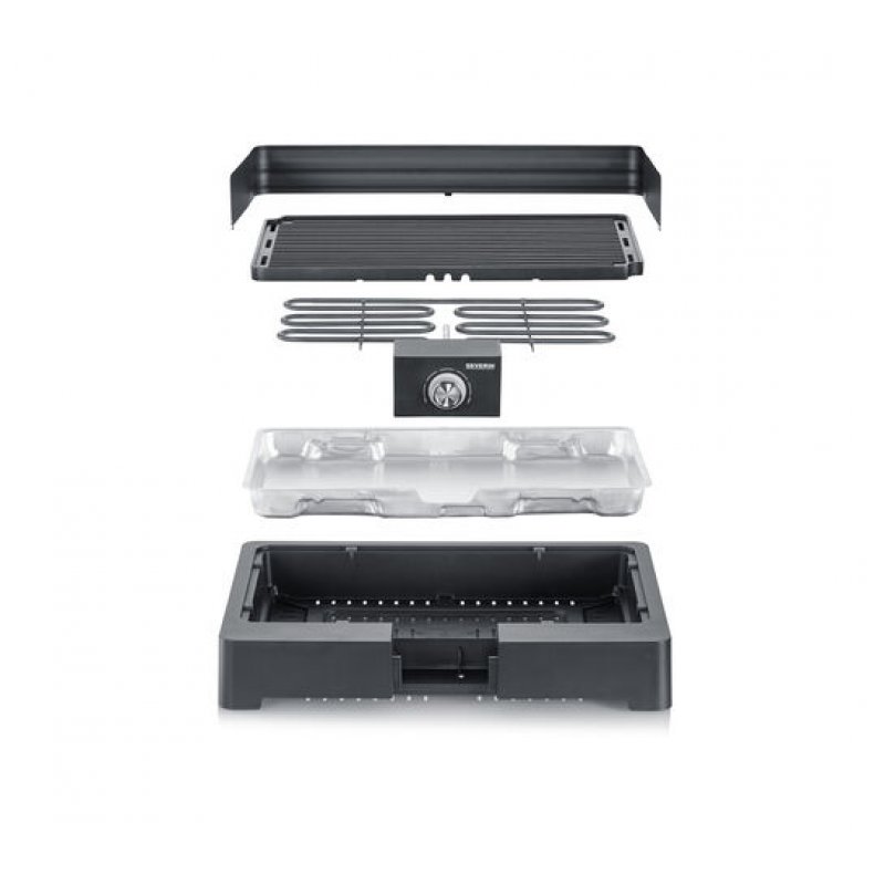 Severin PG8567 barbecue et grill Dessus de table Electrique Noir 2200 W