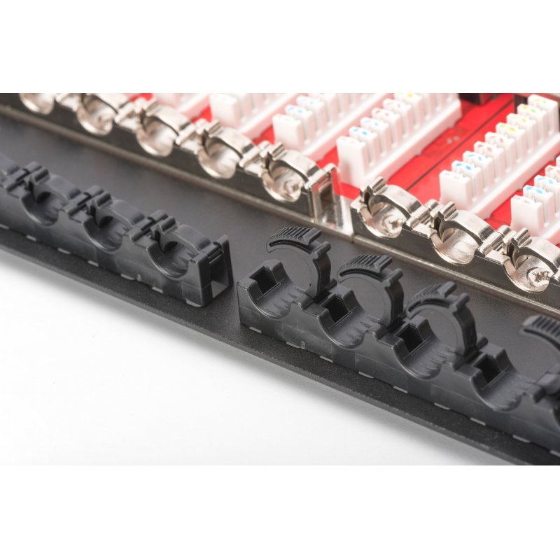Digitus CAT 6, Class E High Denisity Patch Panel, shielded, black