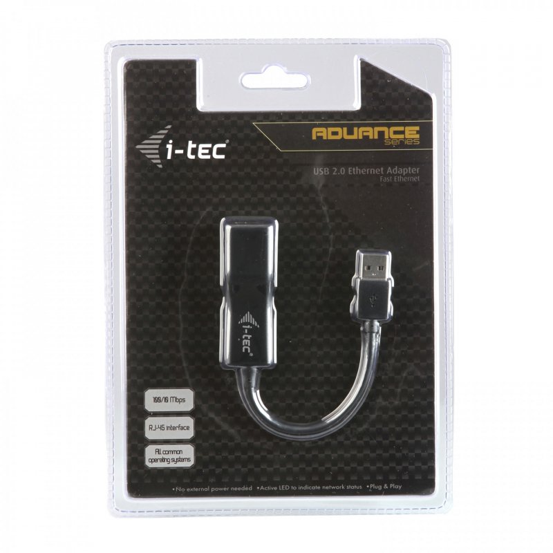I-TEC USB 2.0 NETWORK ADAPTER ADVANCE 10/100 USB 2.0 TO RJ45