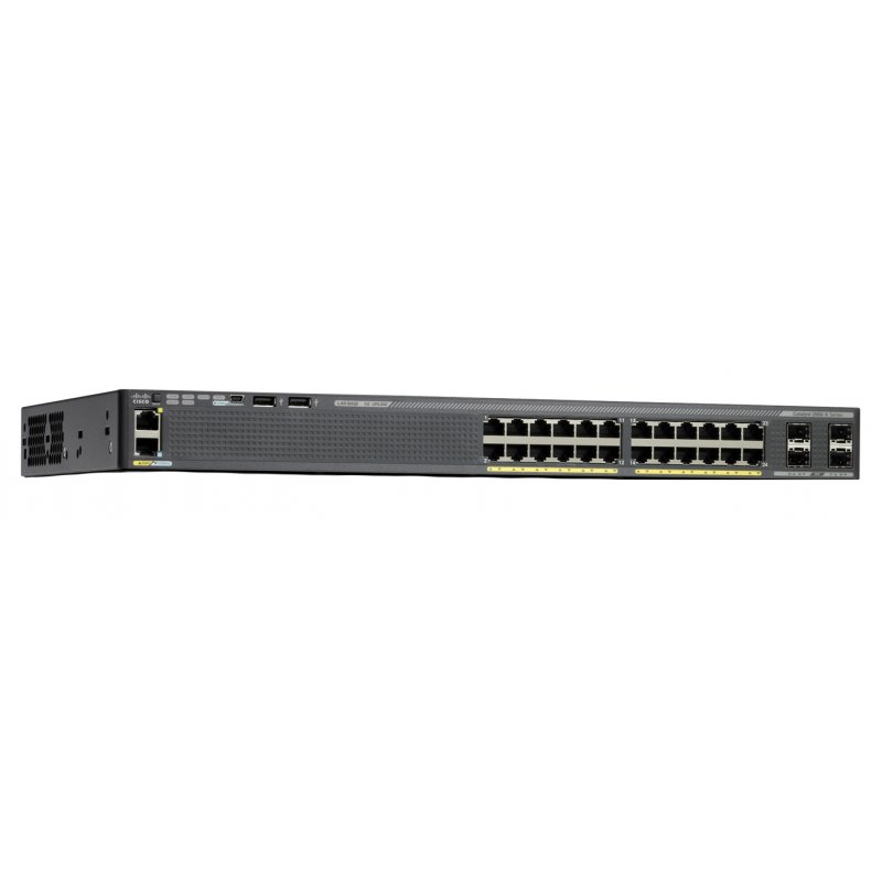 Cisco Small Business 2960X Series Switch - 24-Ports + 4 SFP uplink ports - Gigabit - Power over Ethernet - Layer 2 - Man