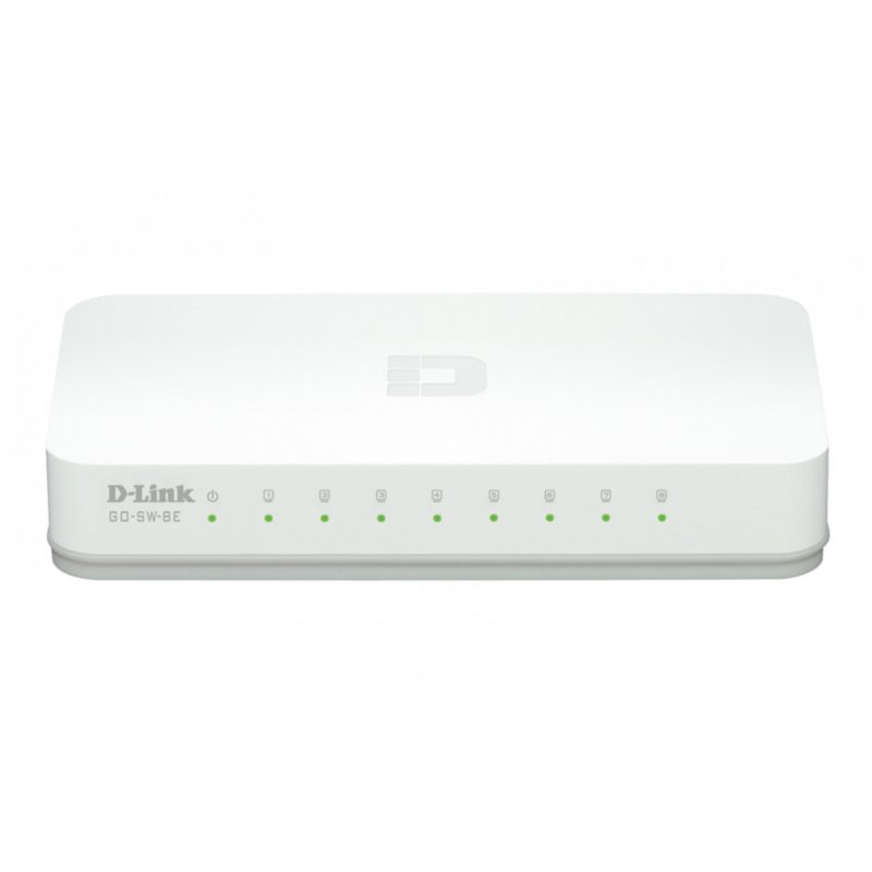 D-Link GO-SW-8E/E network switch Unmanaged Fast Ethernet (10/100) White