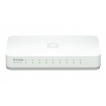 D-Link GO-SW-8E/E network switch Unmanaged Fast Ethernet (10/100) White