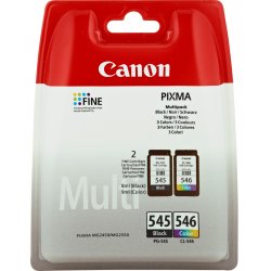Canon PG-545/CL-546 Multipack cartouche d'encre 2 pièce(s) Original Noir, Cyan, Magenta, Jaune