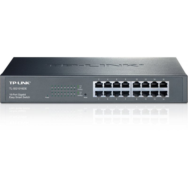 TP-Link TL-SG1016DE Géré L2 Gigabit Ethernet (10/100/1000) 1U Noir