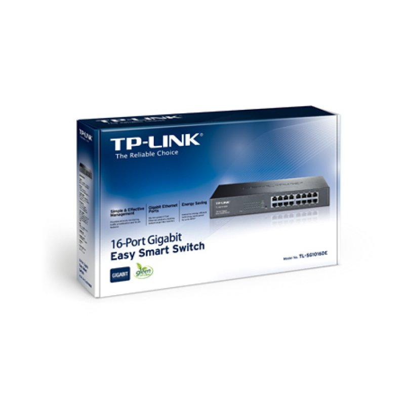 TP-Link compatible JetStream TL-SG1016DE - Switch - 16 Anschlüsse - verwaltet - an Rack montierbar