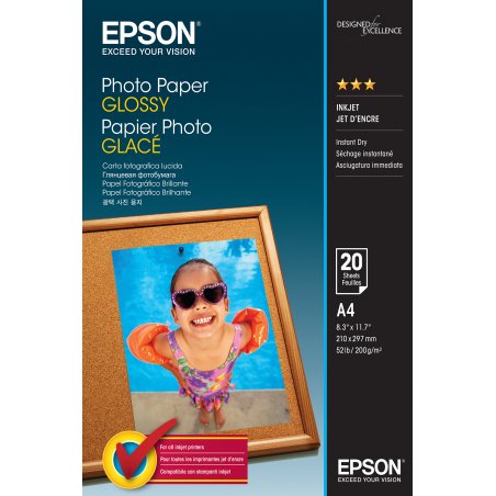 Epson Photo Paper Glossy - A4 - 20 sheets