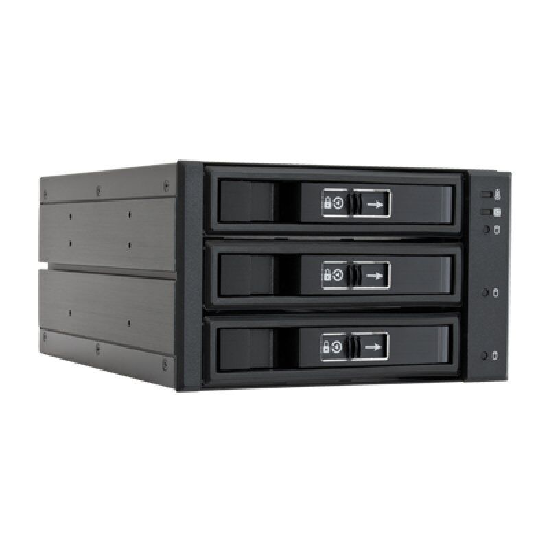 Chieftec CBP-2131SAS Obturateur de baie de lecteur Panneau de support Noir