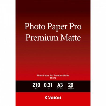 Papier Photo Canon Premium Mat 210g/m² - 20 feuilles A3