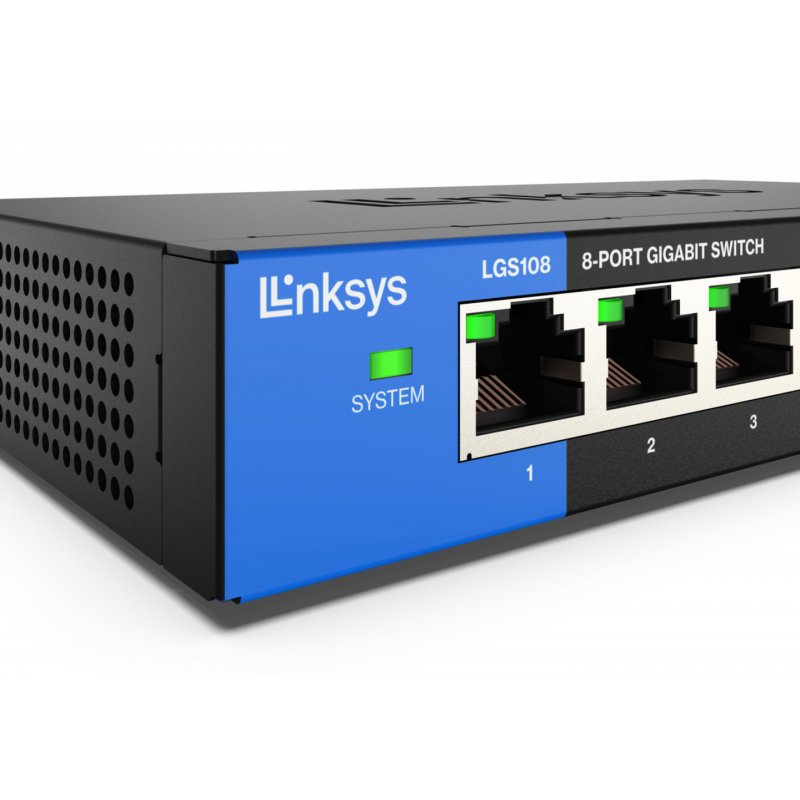 Linksys 8-Port Desktop Gigabit Switch (LGS108)