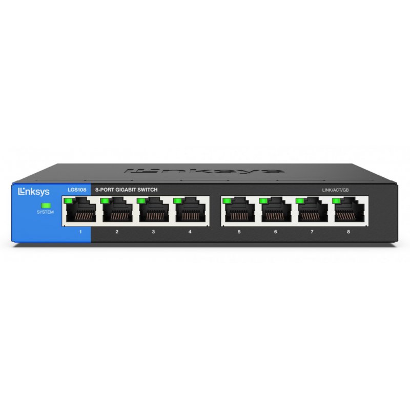 Linksys 8-Port Desktop Gigabit Switch (LGS108)