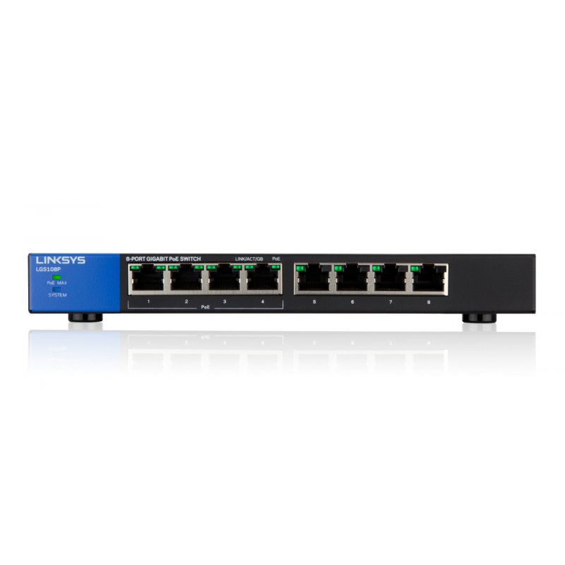 LINKSYS compatible Switch 8 ports Gigabit dont 4